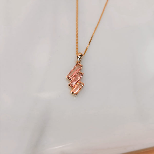 [Pre-Order] 18k Rose Gold Morganite Pendant