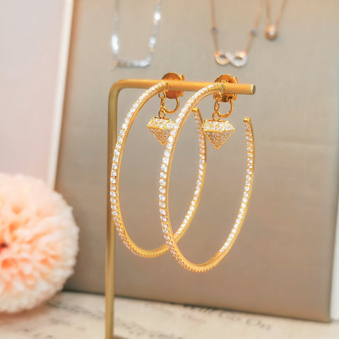 [Pre-Order] 14k Gold Diamond Earrings