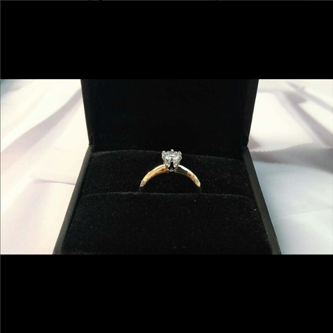 18k Gold Sharp Edged Ring Setting